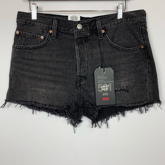 NWT Levi’s 501 Mid-Rise Jean Shorts - Picture 3 of 4